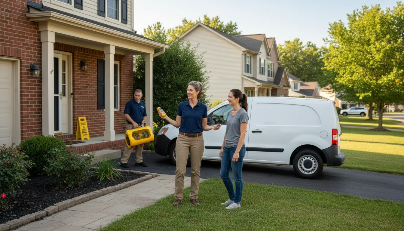 Water restoration image for Dehumidification And Cleanup Services in Dwight, KS